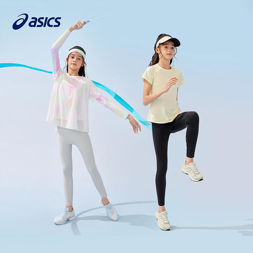 ASICS/亚瑟士童装2025年夏季新款女童运动legging吸湿速干弹力裤 商品图4