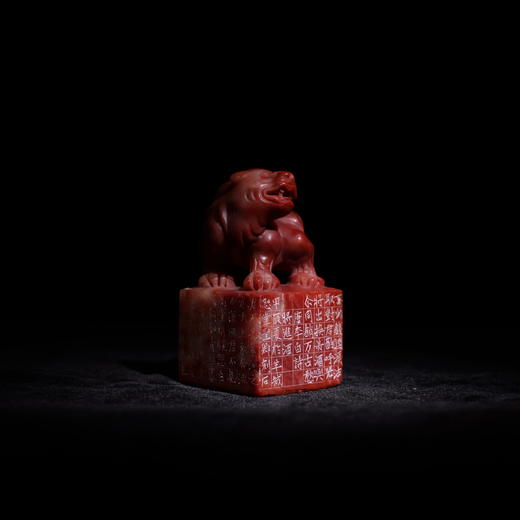 邓圣卿丨人生得意须尽欢 4x4x7.3CM 手工篆刻印章作品 商品图1