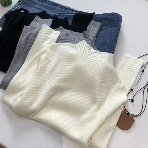 外贸代工厂出！ 秋冬内搭天花板 小禾绵羊毛半高领针织打底衫 商品图9