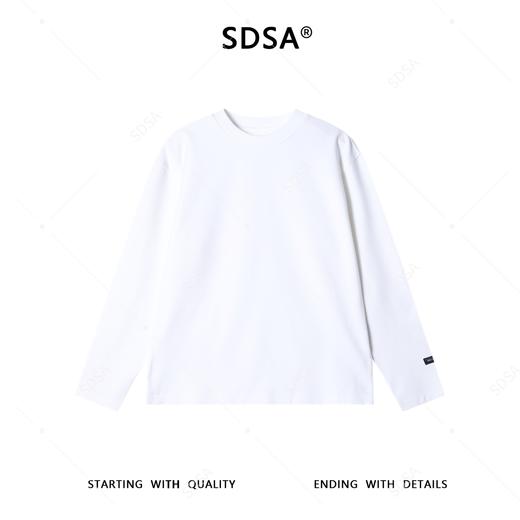 87823SDSA男士秋冬新款痞帅男装美式潮牌刺绣字母圆领长袖T恤百搭时尚 商品图0