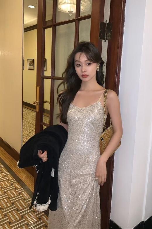 ELLA JADE 名媛千金性感晚礼服吊带亮片连衣裙 21977 商品图3