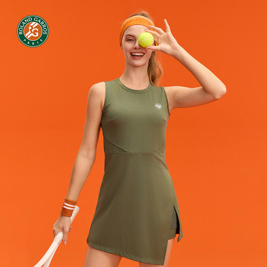 罗兰加洛斯法网网球连衣裙女夏季新款速干专业运动网球裙防走光 商品图3