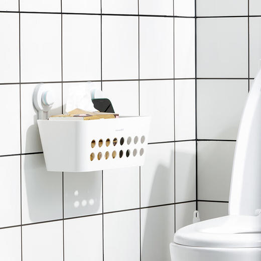 茶花 卡乐免打孔吸壁收纳篮 255008 商品图8