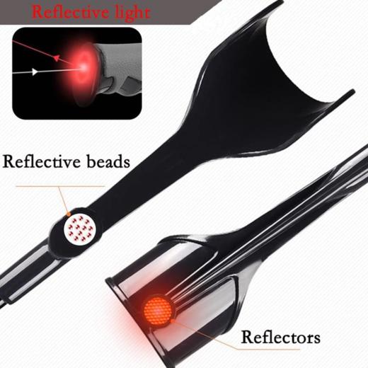美国 BQKOZFIN 肘拐手臂式拐杖 可伸缩折叠  带防滑底座 一对 商品图2