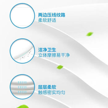 洁柔抽纸 柔厚3层130抽*3包  蓝色丝柔尊贵 面巾纸 100%原生木浆 /家庭清洁/纸品 /清洁纸品 /抽纸 商品图1