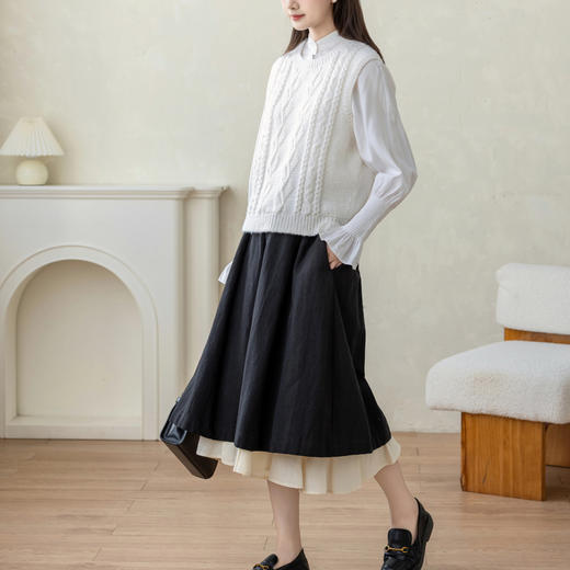 苏苏姐家白茅草背心手工DIY编织棒针羊毛自制毛线团材料包 商品图3