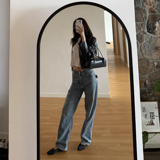 ROMI STUDIO 首饰袋 牛皮哑光感复古单肩法棍包RWCLP32794 商品图4