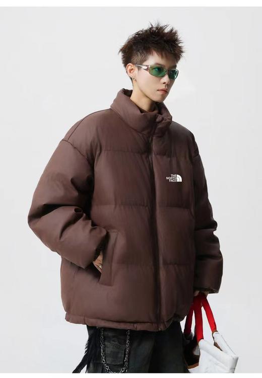 D121029简单大方拼色设计防风防水羽绒棉衣棉服 商品图1