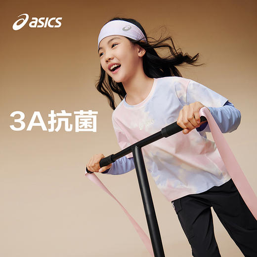 ASICS/亚瑟士儿童2025年新款女童假两件长袖针织T恤吸湿速干抗菌 商品图1