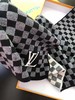 D121034冬季新款男士百搭保暖围巾棋格子羊毛针织围脖 商品缩略图5
