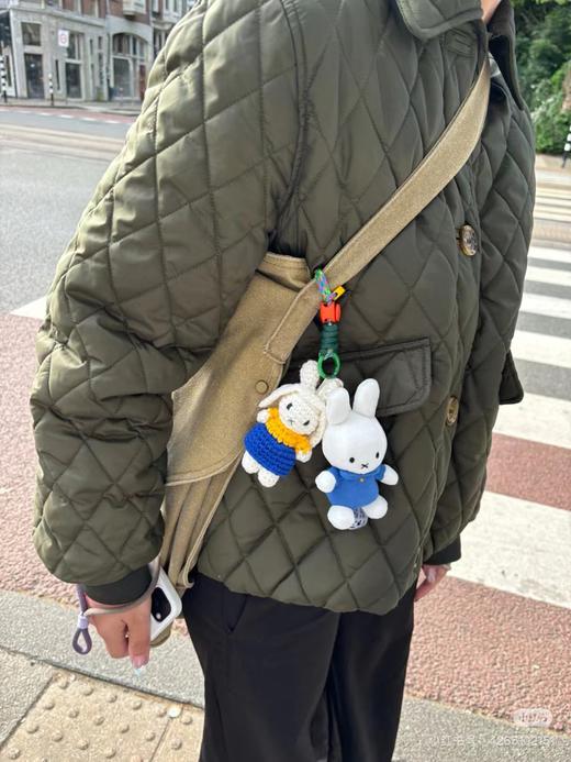 D121016女士绗缝防泼水菱格翻领单排扣棉服夹克外套 商品图2