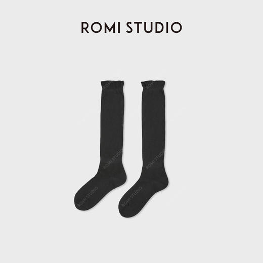 ROMI STUDIO绵羊毛骆驼绒混纺亲肤软糯简约百搭长筒袜 RWCLP37251 商品图2