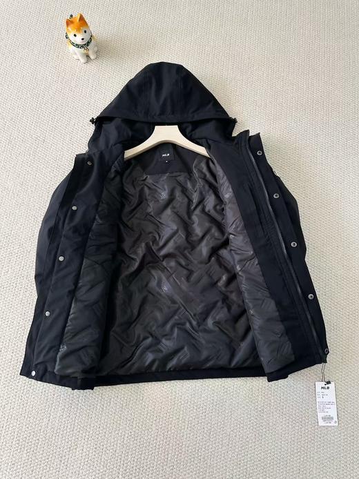 MLB新款NY连帽落肩外套情侣款冲锋衣棉服 商品图2