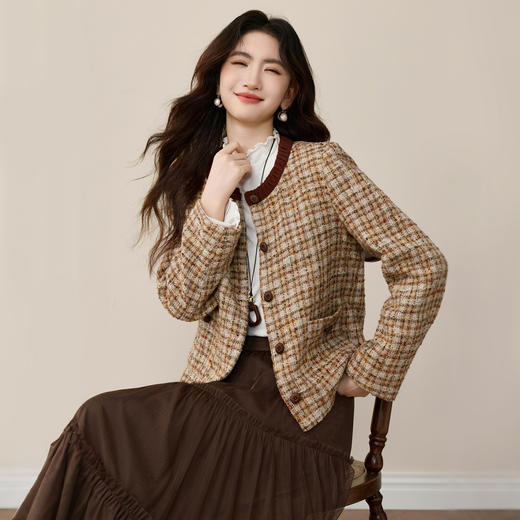 【12/10新品6折】熙世界层次感蓬蓬网纱蛋糕裙女秋冬新款高腰显瘦a字纱裙半身裙子 商品图4