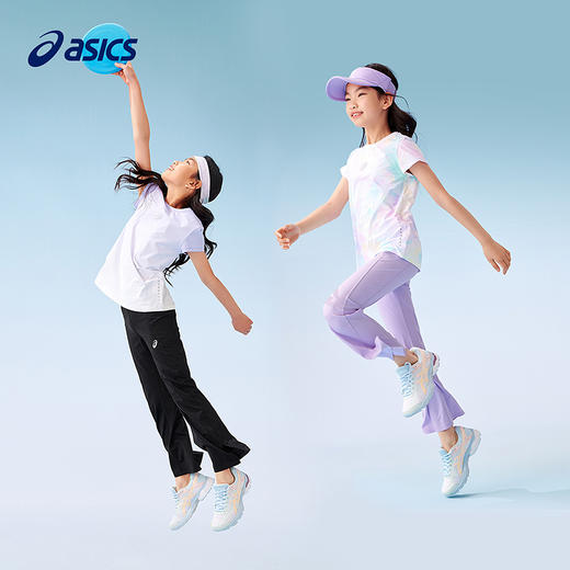 ASICS/亚瑟士童装25年夏季新款凉感女童舒适弹力柔软喇叭运动裤 商品图4