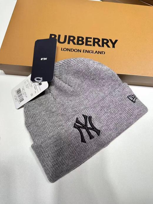 D121036冬款保暖帽针织帽加厚拼皮秋季潮百搭男女款帽子 商品图3