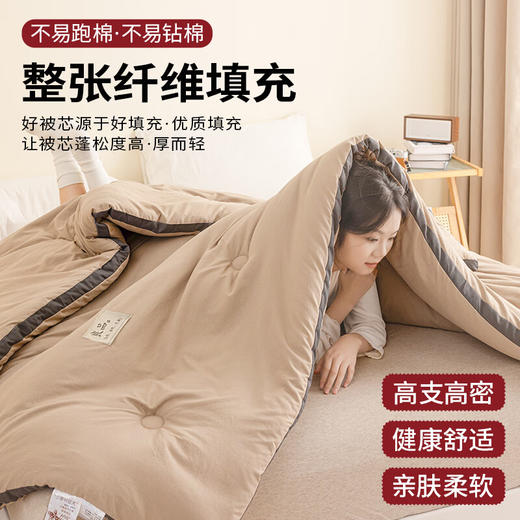 积分免费兑：无印良品立体A类面料10%大豆纤维秋冬季被子棉被芯冬天被褥200x230cm6斤 商品图2