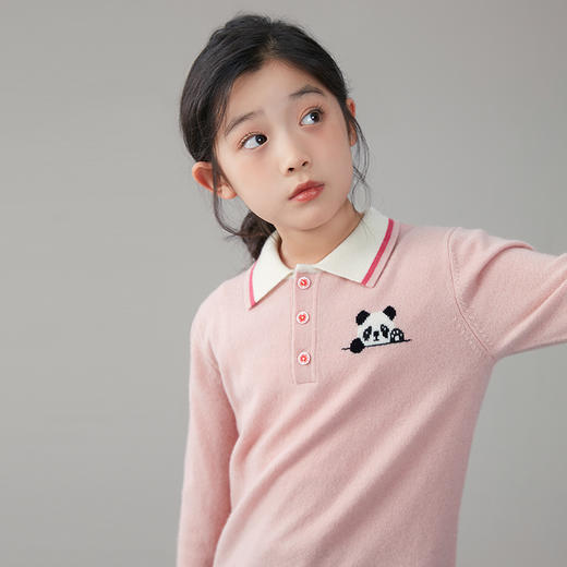 🎁【满赠活动】MOKA莫卡·奇趣萌宠系列-POLO领三粒纽扣套头衫 商品图5