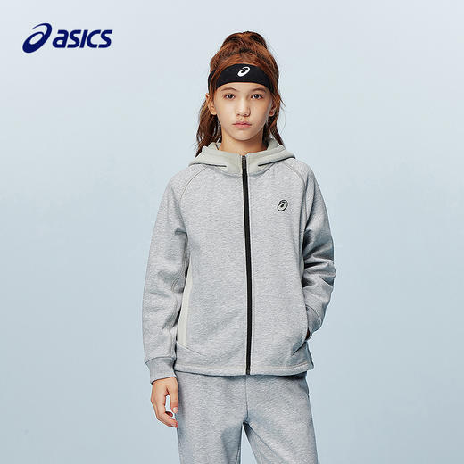 ASICS/亚瑟士儿童25年新款连帽绒类针织外套轻蓬柔软百搭舒适保温 商品图1