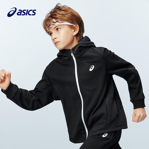 ASICS/亚瑟士儿童25年新款连帽绒类针织外套轻蓬柔软百搭舒适保温 商品图0