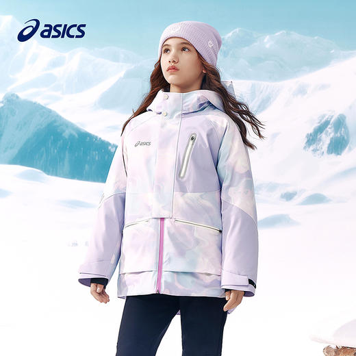 ASICS/亚瑟士儿童25年防水透湿压胶冲锋羽绒服蓄热保暖柔软舒适 商品图4
