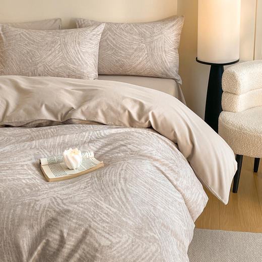 裸感亲肤~秋冬全棉加厚轻磨毛床上四件套 陶瓷磨毛纯棉触肤即暖 锁温暖绒床单被套 商品图7