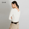【商场同款】CNK5B76 “ 初恋毛衫 ” 纯羊毛白色小翻领小毛衫，后背精巧设计点 商品缩略图6