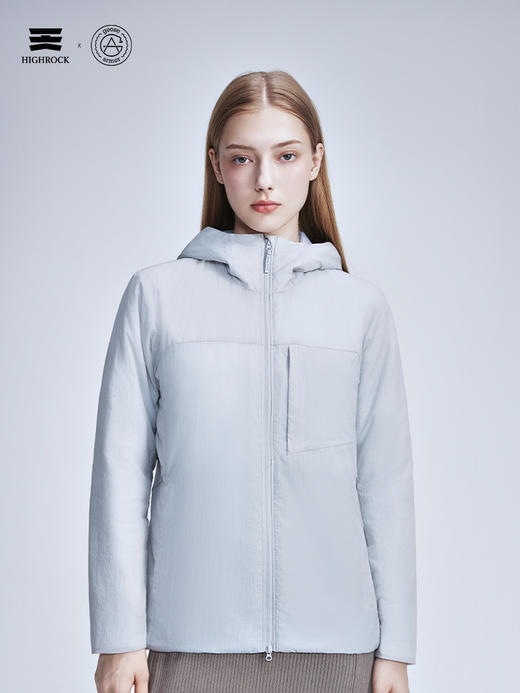 天石鹅铠甲Primaloft金标P棉棉服女士连帽户外运动夹克城市轻户外G434 商品图6