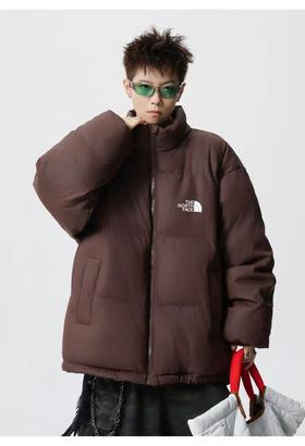 D121029简单大方拼色设计防风防水羽绒棉衣棉服