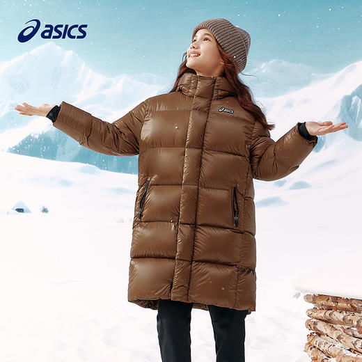 ASICS/亚瑟士儿童25年中长款鹅绒服轻盈舒适蓄热保暖百搭防泼水 商品图4