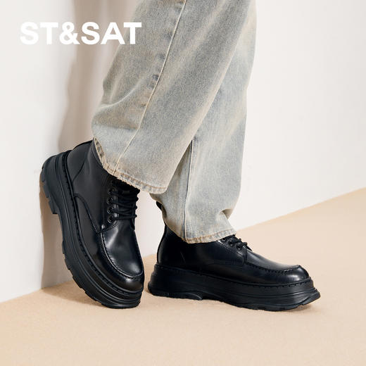 星期六男士休闲厚底增高短靴SSD4126015 商品图0