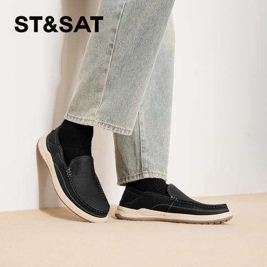 星期六男士商务风百搭休闲皮鞋SSD3121018 商品图4