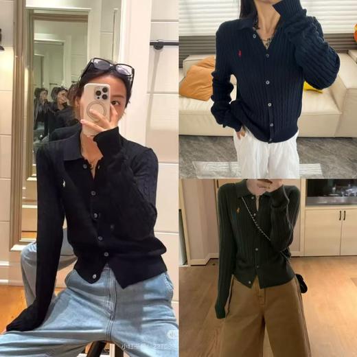 代工厂出！ 质感敲赞 拉夫polo领麻花开衫！ 商品图0