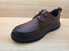 豪行正品12383552真皮牛皮细带商务休闲皮鞋男单鞋   棕色39.40.43