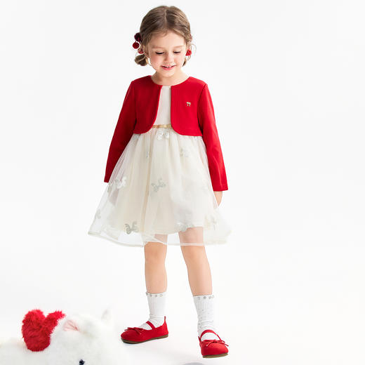 【实体店同款】女童连衣裙春季新款安奈儿童装XG613005 商品图5