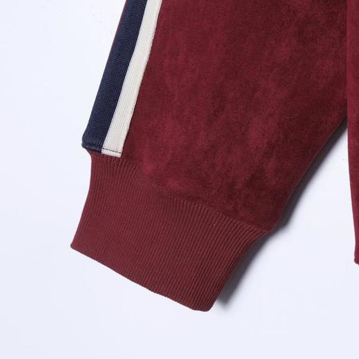 WT312SDSA男士秋冬新款痞帅男装潮牌植绒撞色织带拉链立领卫衣百搭时尚 商品图4