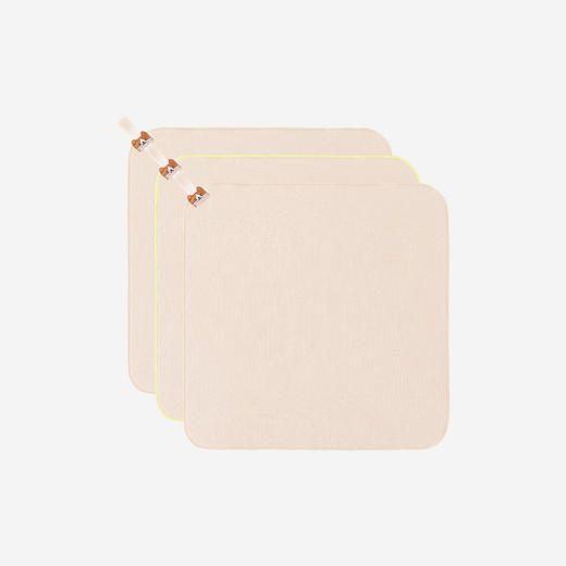 【商场同款】英氏婴幼儿手帕纯棉小方巾双层纱布巾手绢3条装新款 商品图4