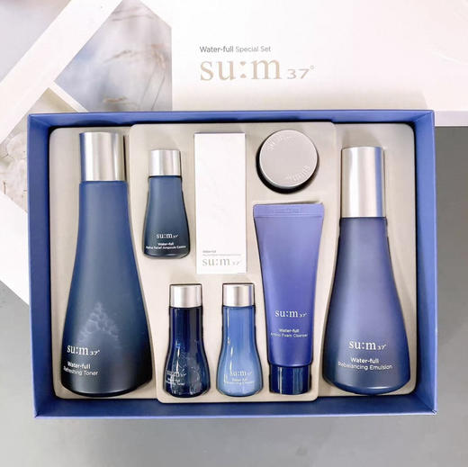 韩国苏秘37°水漾沁润惊喜水分呼吸补水保湿滋润 7件套装礼盒388ml 好日期2027.08 商品图1