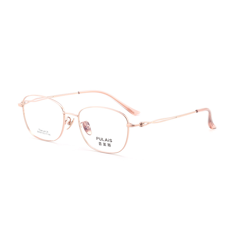 普莱斯光学镜框D3034  经典全框 半钛材质 舒适鼻托 稳固桩头 复古休闲 三色可选