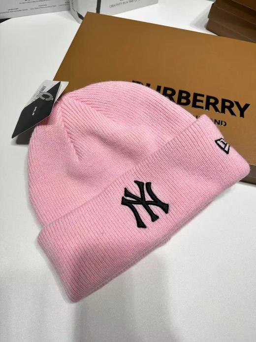 D121036冬款保暖帽针织帽加厚拼皮秋季潮百搭男女款帽子 商品图4