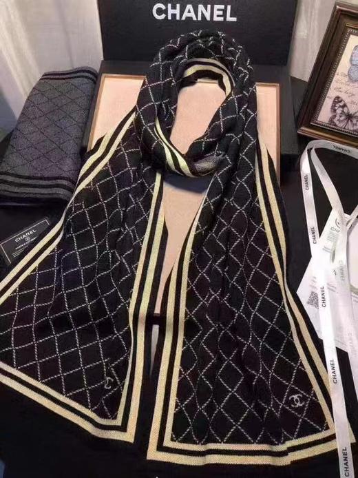 D121035冬季商务休闲百搭款羊毛提花针织男士围巾 商品图0