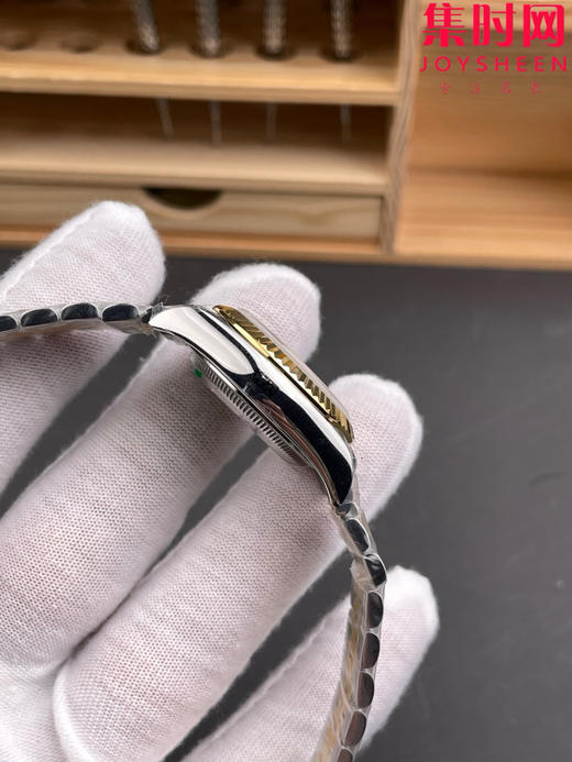 Rolex劳力士GS日志型系列 女款28mm GS日志28系列 间金白盘钻面 2671机 五珠带 女士腕表 商品图3