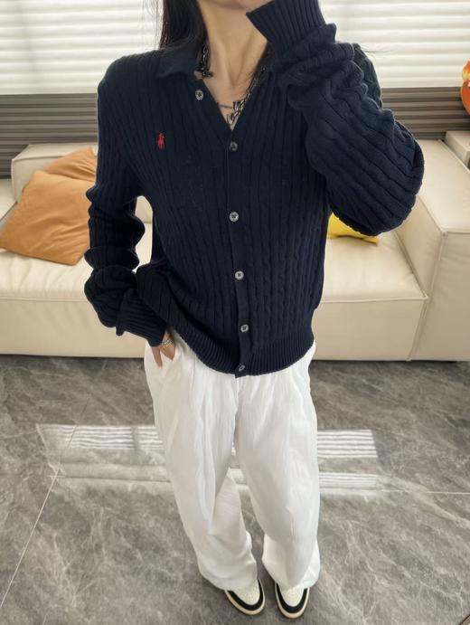 代工厂出！ 质感敲赞 拉夫polo领麻花开衫！ 商品图5