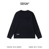 SDSA男士秋冬新款痞帅男装韩版潮牌纯色圆领长袖T恤简约百搭宽松 商品缩略图0