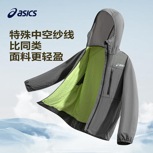 ASICS/亚瑟士儿童2026年轻量化加绒撞色款便服外套防泼水保暖舒适 商品图3