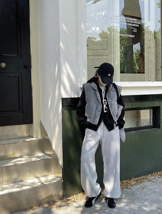 【秒杀价已调 直接拍】热卖的拉夫 拼色腰 加厚绒 弯刀裤 可收口两穿卫裤 商品图7