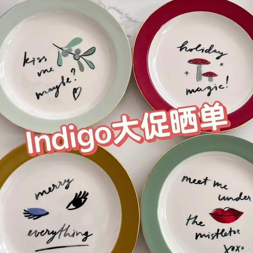 【一家店专属】【出口餐具尾单-福利专场】欧美设计款系列字母餐盘/菱格圆盘等【CJ22】 商品图0