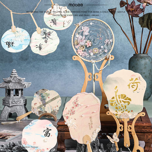 mobee水云漆荷-非遗手工扇礼盒 SG25-003 商品图4