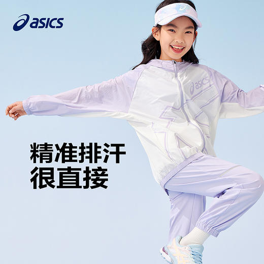 亚瑟士童装25年夏季新款男童大logo印花轻薄透气UPF50+原纱防晒服 商品图1