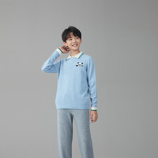 🎁【满赠活动】MOKA莫卡·奇趣萌宠系列-POLO领三粒纽扣套头衫 商品图3